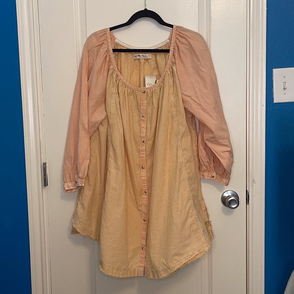 Free People Button Down Top